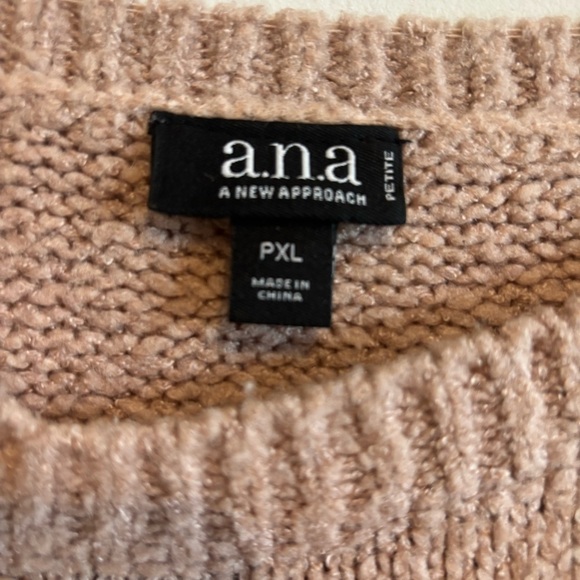 A.N.A. Colorblock Long Sleeve Crew Neck Cozy Knit Sweater Size PXL Fall Winter - Picture 9 of 9